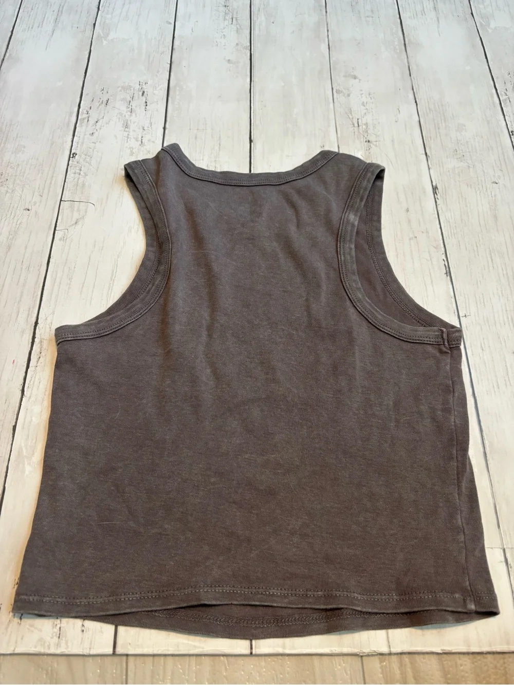 Homegirl Society Charcoal Tank with White Motorcycle Graphic